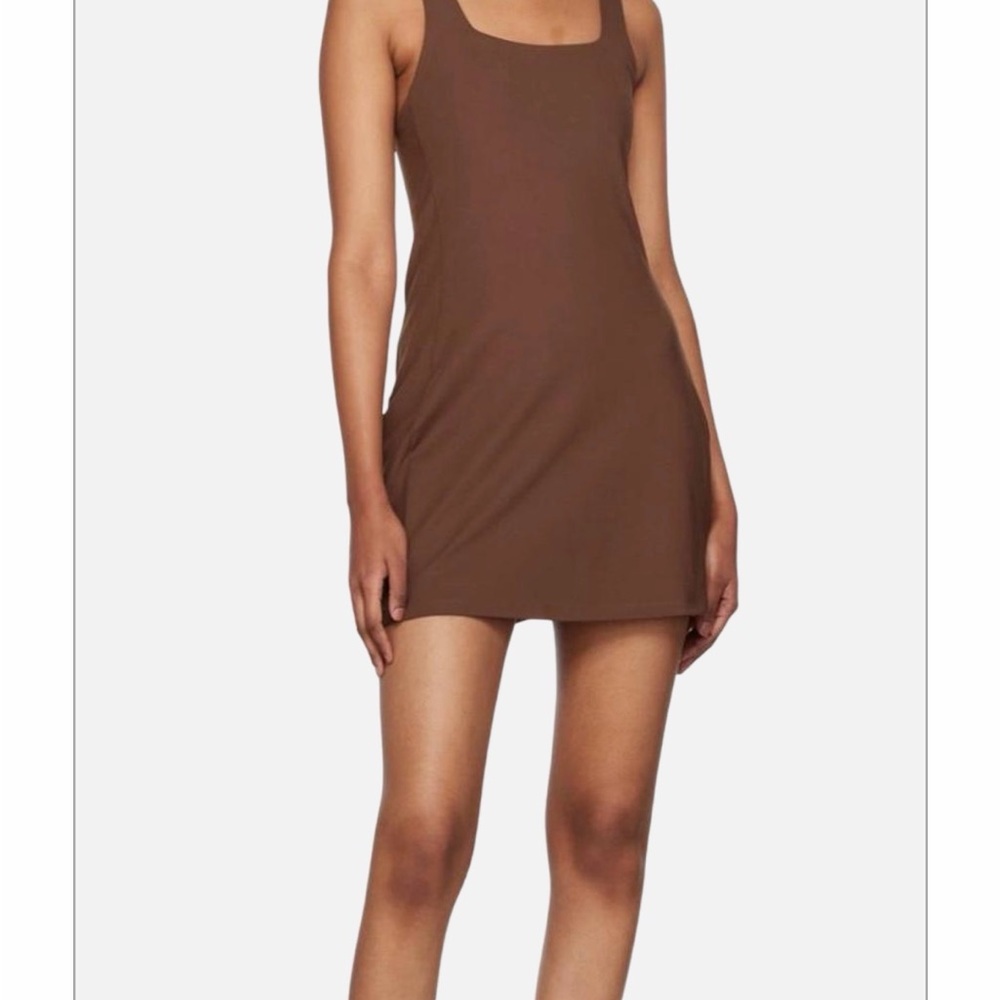 Girlfriend Collective Rust Sleeveless Dress